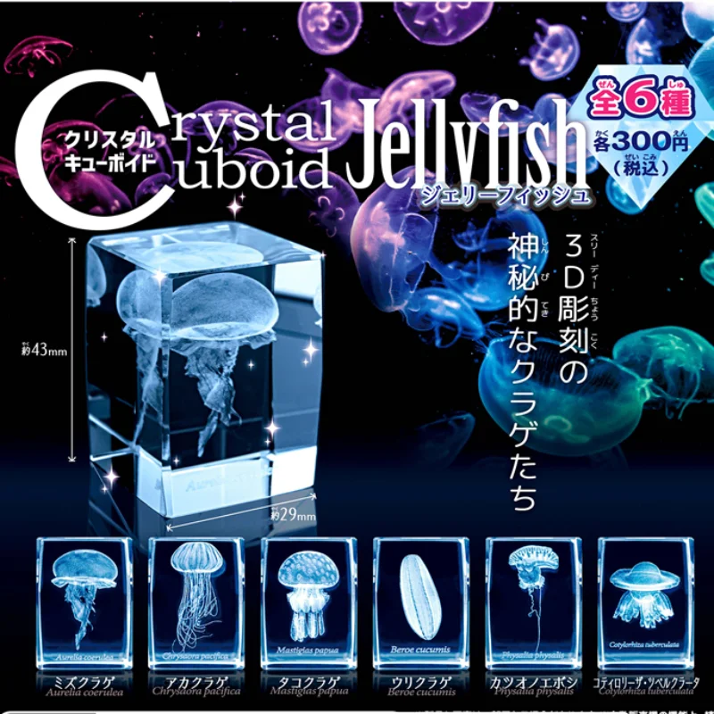 Aquarium Fish Keeping - Japan Gashapon Quallen 3d Kristall Quader
