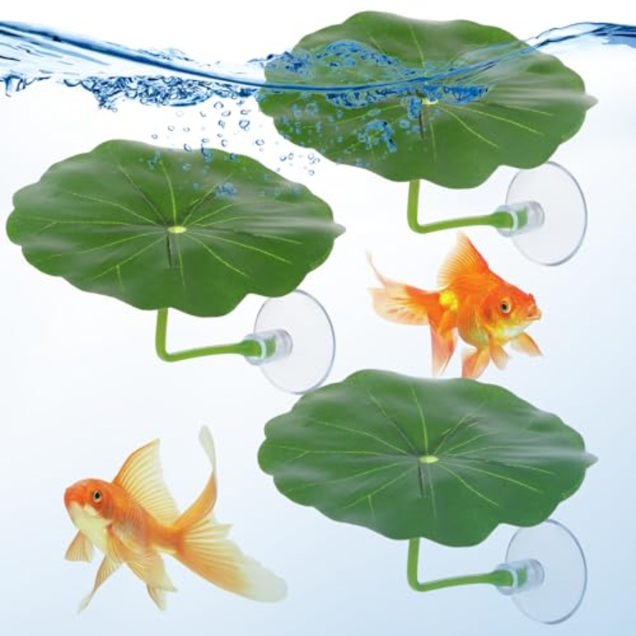 Aquarium Fish Betta - 3 Stück Betta-Fisch-Blätterhängematte zur Aquariumdekoration, grüner