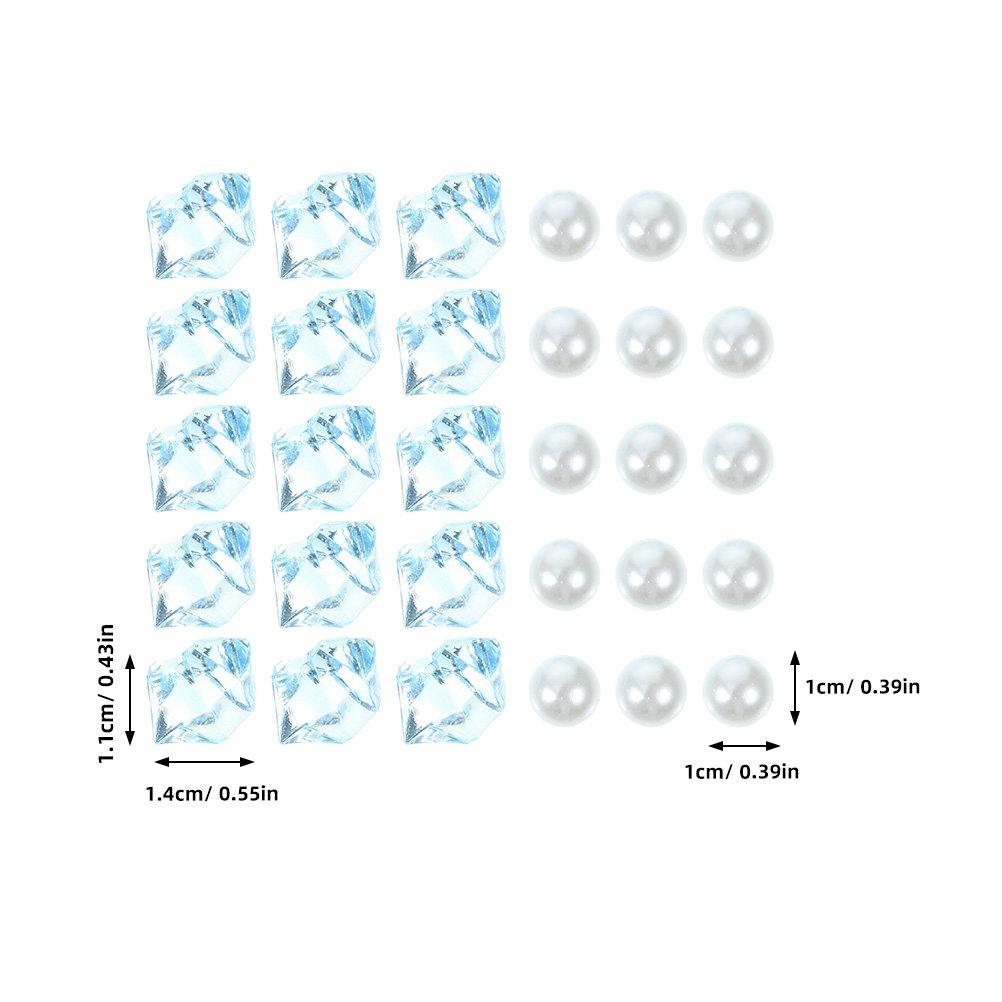 1 Set Blaue Kunststoffperlen,  – Aquarium Decor Bewertung und Preis