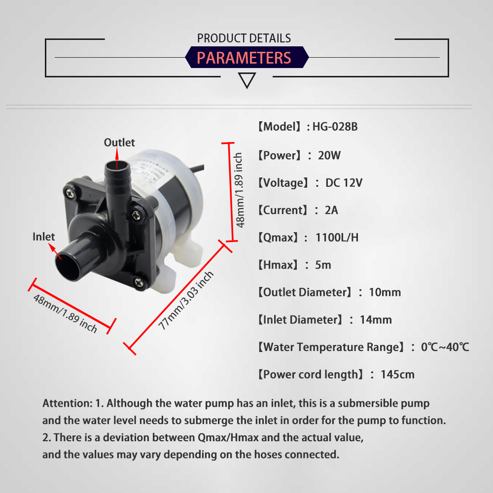12V DC bürstenlose kleine Tauc – Aquarium Pump Bewertung und Preis